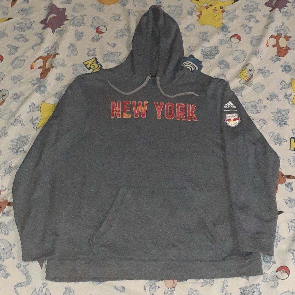 Red Bull New York Adidas Hoodie Hooded Sweatshirt Soccer Football
